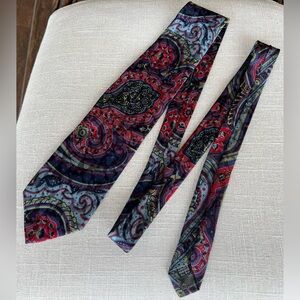 Vintage Marino Gabri Handmade 100% Italy Silk Tie